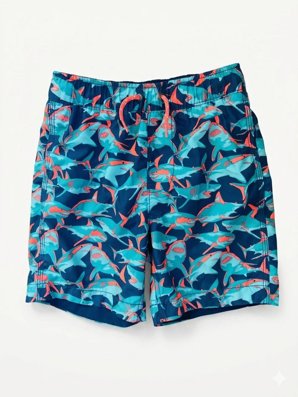 Gap Kids Boys Shark Print Swim Trunks Size Medium